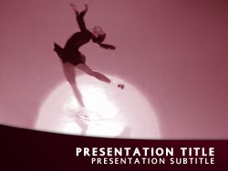 Ice Skater Title Master slide design
