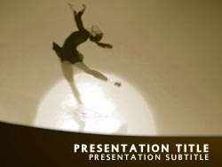 Ice Skater Title Master slide design