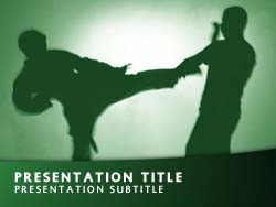 Martial Arts Title Master slide design