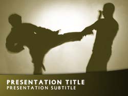 Martial Arts Title Master slide design