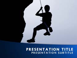 Rock Climbing Title Master slide design