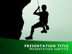 Rock Climbing Title Master slide design