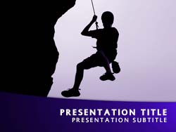 Rock Climbing Title Master slide design