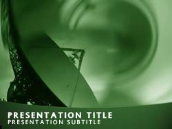 Communications Satellite Title Master slide design
