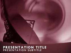 Communications Satellite Title Master slide design