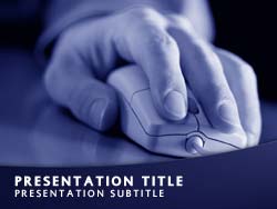 Web User Surfing Title Master slide design