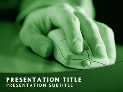 Web User Surfing Title Master slide design