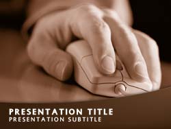 Web User Surfing Title Master slide design