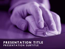 Web User Surfing Title Master slide design