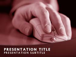 Web User Surfing Title Master slide design