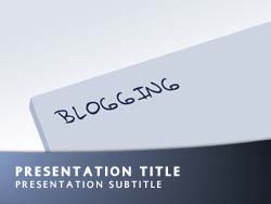 Blogging Title Master slide design