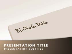 Blogging Title Master slide design