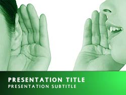 Communicate Title Master slide design