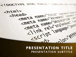 HTML Title Master slide design