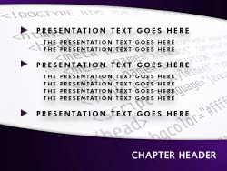 HTML Slide Master slide design