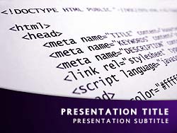 HTML Title Master slide design