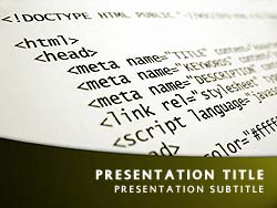 HTML Title Master slide design