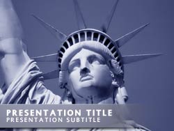 Statue of Liberty Title Master slide design