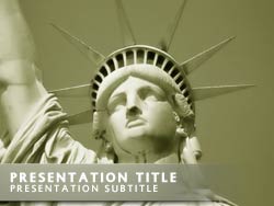 Statue of Liberty Title Master slide design