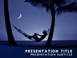 Tropical Paradise Title Master slide design