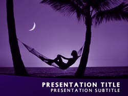 Tropical Paradise Title Master slide design