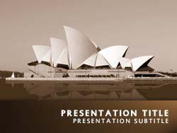 Sydney Opera House Australia Title Master slide design