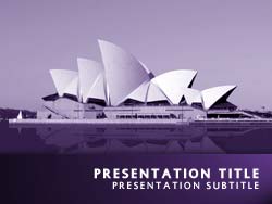 Sydney Opera House Australia Title Master slide design