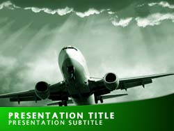 Air Travel Title Master slide design
