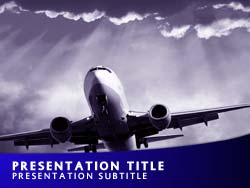 Air Travel Title Master slide design