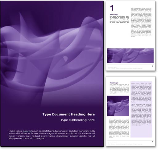 Abstract Wave word template document