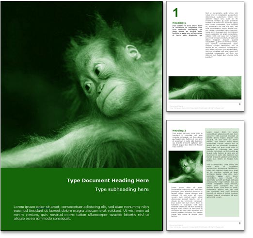 Monkey Business word template document