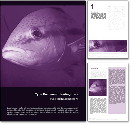 Big Fish word template document