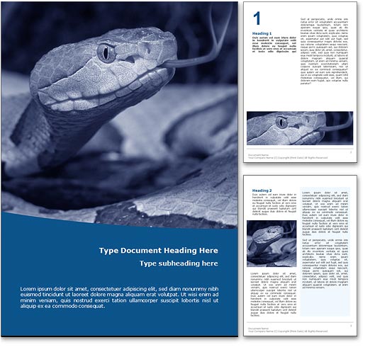 Snake word template document