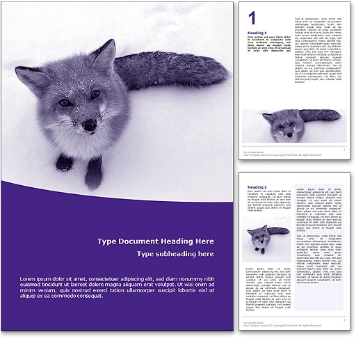 Fox word template document