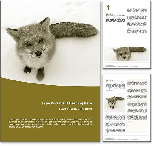 Fox word template document