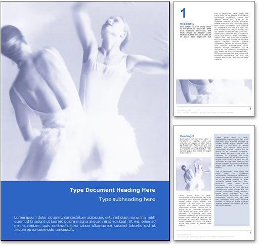 Ballet Dance word template document