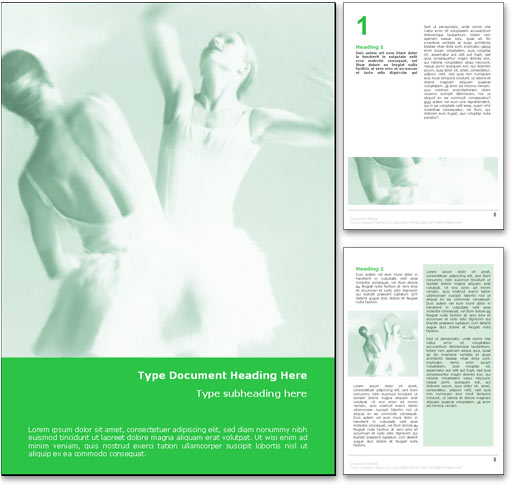 Ballet Dance word template document