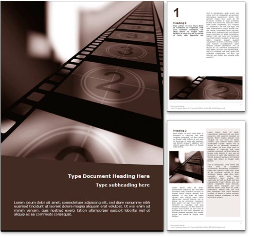 Movie word template document