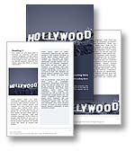 Hollywood Word Template