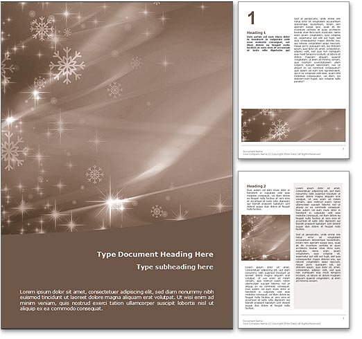 Merry Christmas word template document