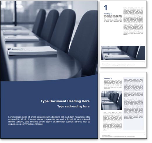 Boardroom word template document