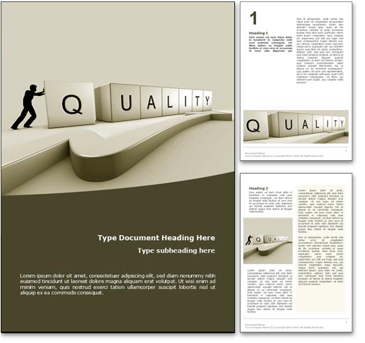 Quality word template document