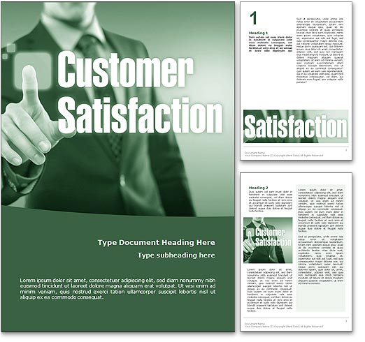Customer Satisfaction word template document