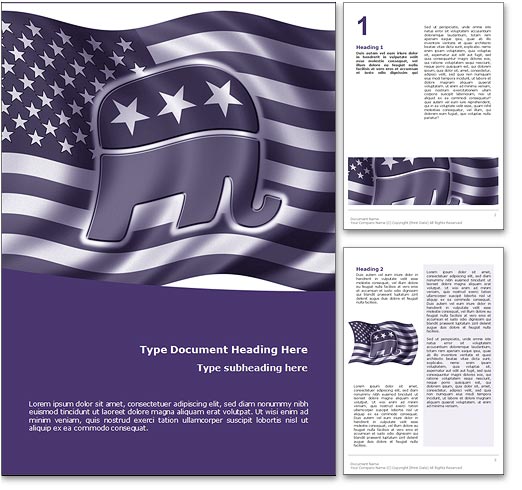 Republican Candidate word template document