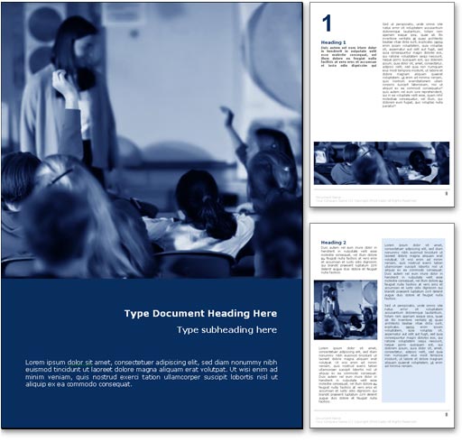 Question in the Classroom word template document
