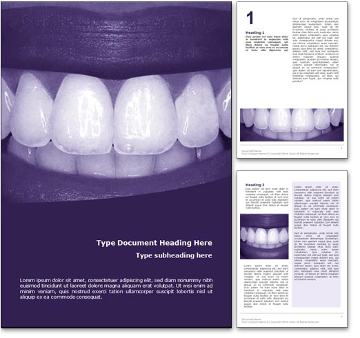 Smile word template document