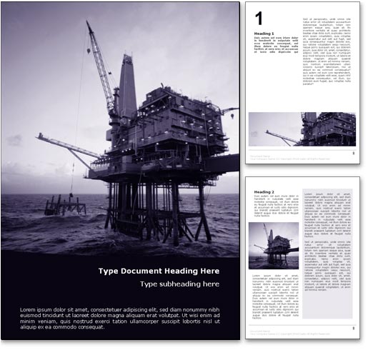 Offshore Oil word template document