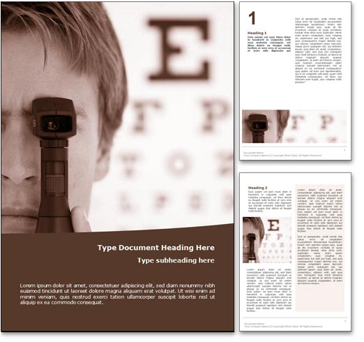 Eye Test word template document