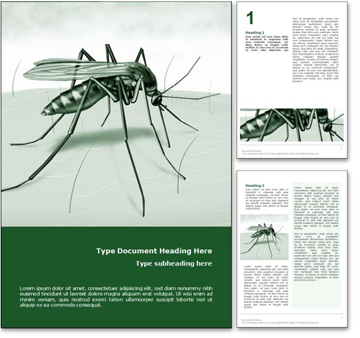 Malaria word template document