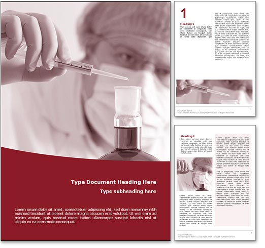 Biochemistry word template document